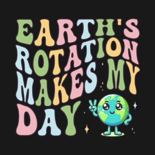 Groovy Planet Earth Love Eco Awareness Day T-Shirt