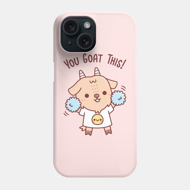 Cute Goat Cheerleader You Goat This Pun Funny Phone Case by rustydoodle