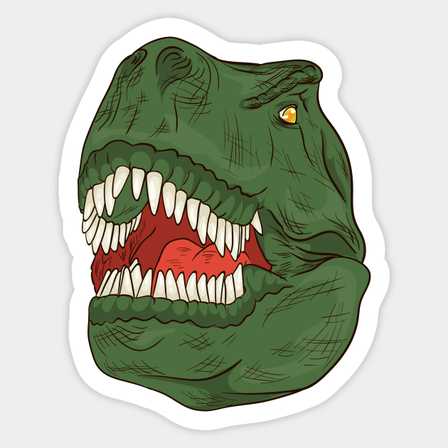 T-rex Head - T Rex Head - Sticker | TeePublic T-rex Head - T Rex Head - Sticker | TeePublic