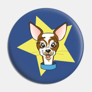 happy dog Pin