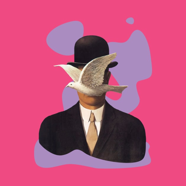 Magritte's Man in a Bowler Hat by SchiltaMerchStore