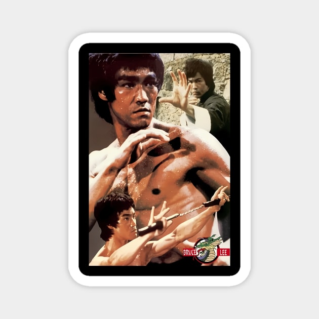 Bruce Dragon Legend Movie Bruce Jeet Kune Do Magnet by Garmentcrooks