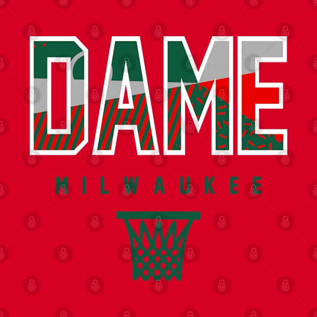 Dame Milwaukee Basketball Red Throwback by funandgames