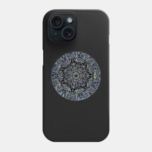 Black Blue Cosmic Flower Phone Case