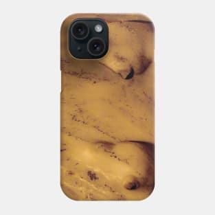 Gnomes or trolls on golden yellow cave wall. Phone Case