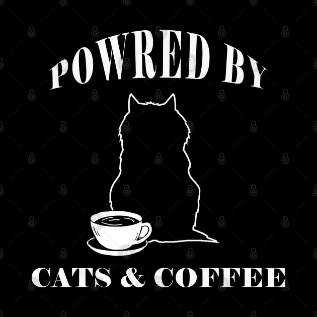 POWRED BY CATS AND COFFEE DESIGN by Yanzo