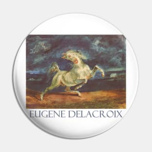 Horse Frightened by a Storm by Eugène Delacroix Pin