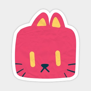 pink cat Magnet