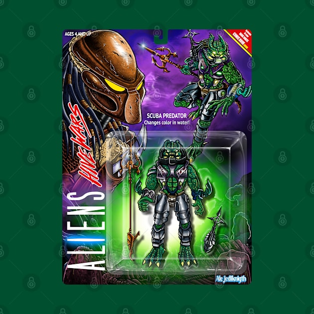 Scuba Predator Card Kenner retro by Ale_jediknigth