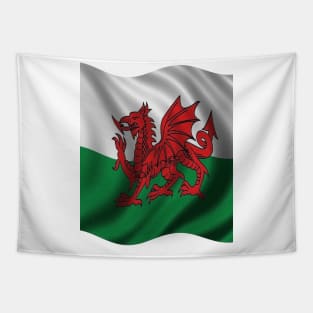 Y Ddraig Goch Welsh Flag Tapestry