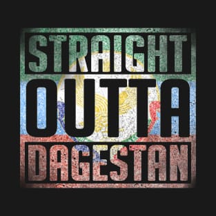 Straigt Outta Dagestan, Retro Dagestan Flag, Dagestan T-Shirt