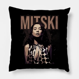 Mitski // Brown vintage Pillow