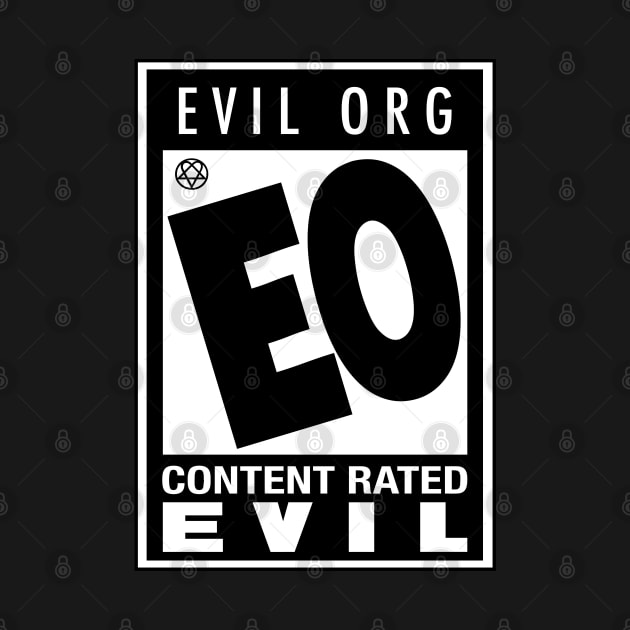 Content Rated by Evil by Merchsides