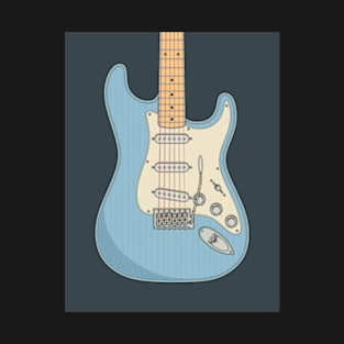 Sonic Blue Strat Guitar T-Shirt