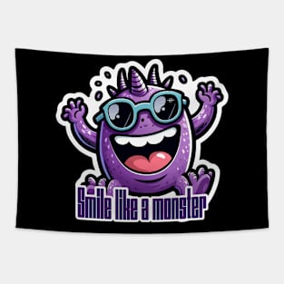 smile monster Tapestry