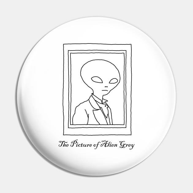 The Picture of Alien Grey Pin by AudienceOfOne