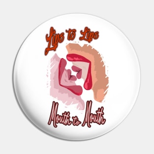 A Couple Kiss Pin