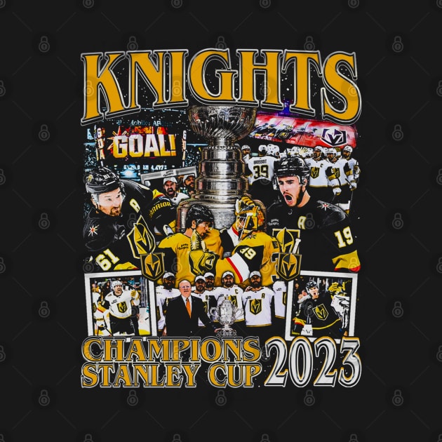 Vegas 2023 Stanley Cup Champions by Richard Michaud Art