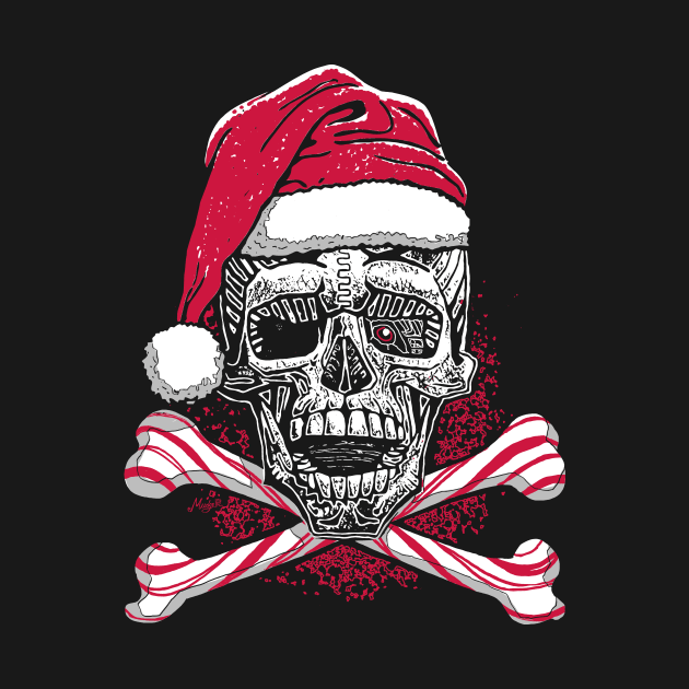 Xmas Candy Cane Skull Candy Cane by WeaselPop