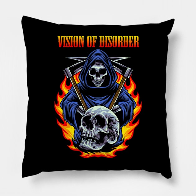 VISION OF DISORDER BAND Pillow by MrtimDraws