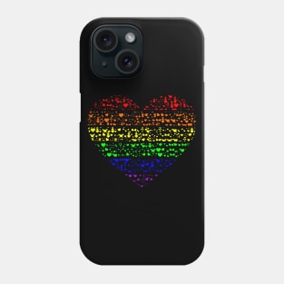 Rainbow Gay Pride Heart of Hearts Phone Case