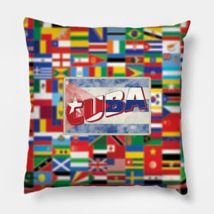 Cuba Vintage style retro souvenir Pillow