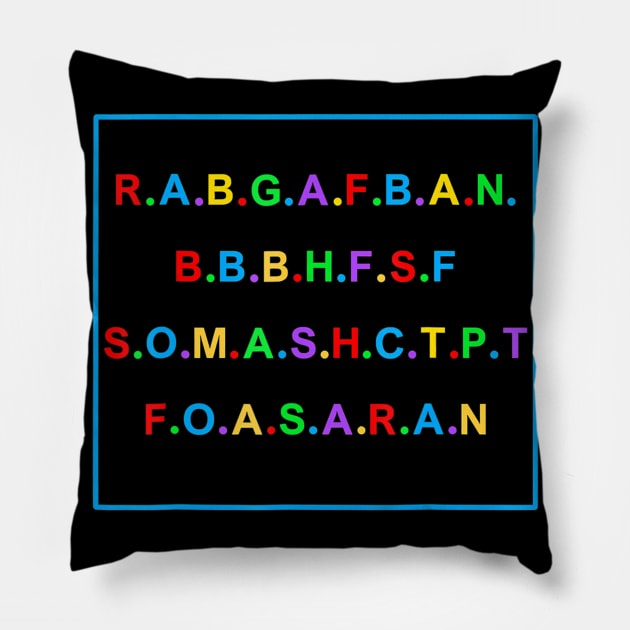 R.A.B.G.A.F.B.A.N.B.B.B.H.F.S.F S.O.M RABGAFBAN funny gift Pillow by martinyualiso