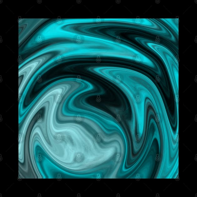 liquid art - liquid paint - blue - teal blue by Saishaadesigns