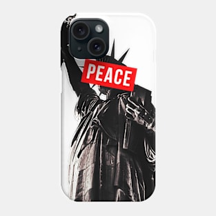 Statue of Liberty // PEACE design Phone Case