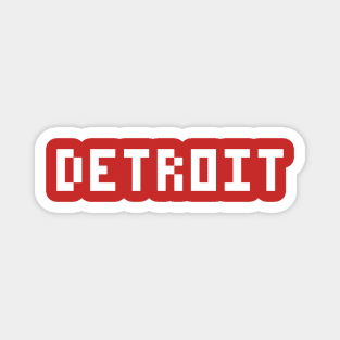 Pixel Hockey City Detroit 2017 Magnet