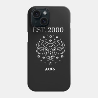 Est. 2000 Aries Zodiac Phone Case