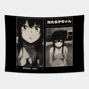 Meiruko Chan Gloomy Halftone Fanart Design Tapestry