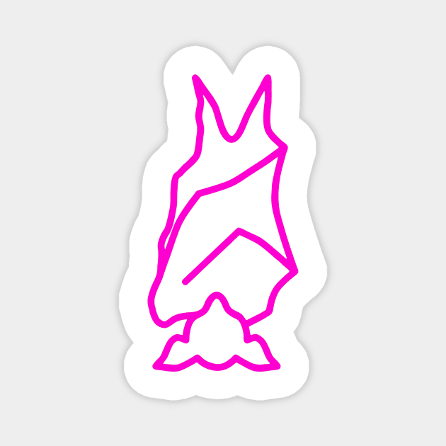 Bat Boys Logo - Fuschia Magnet by Bat Boys Comedy