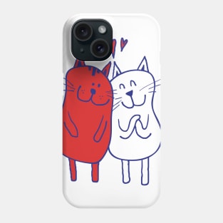 Lovely Cartoon Cat Lover Art Phone Case