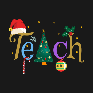 Pretty Teacher's Christmas Holiday T-Shirt
