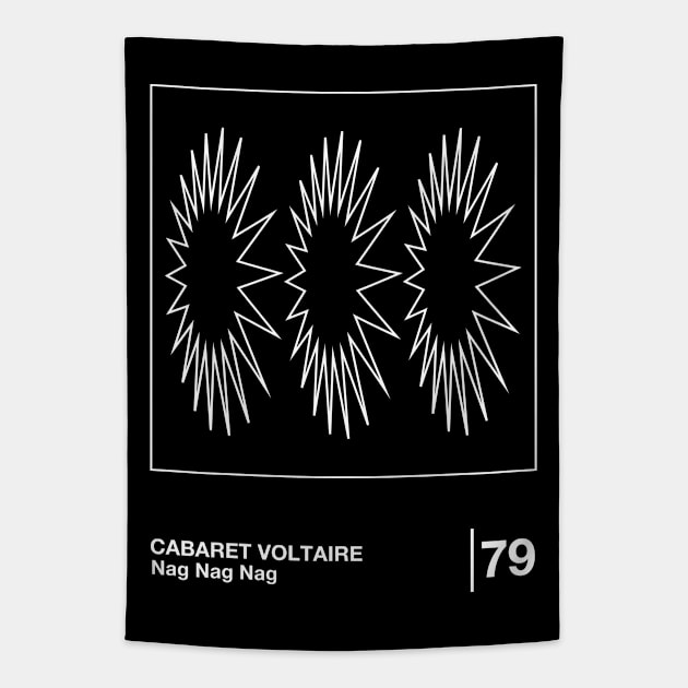 Cabaret Voltaire / Minimal Style Graphic Artwork Design Tapestry by saudade