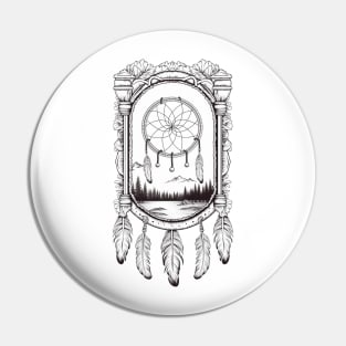 Dream catcher B&W 2 Pin