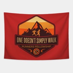 One Doesn't Simply Walk - Runners Fellowship Tapestry