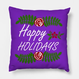 Happy holidays Pillow