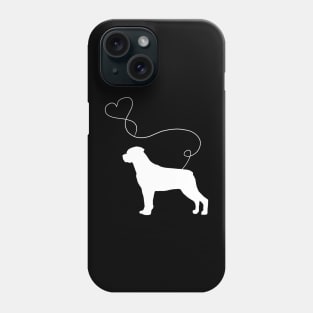 dog cute rottweilers heart Phone Case