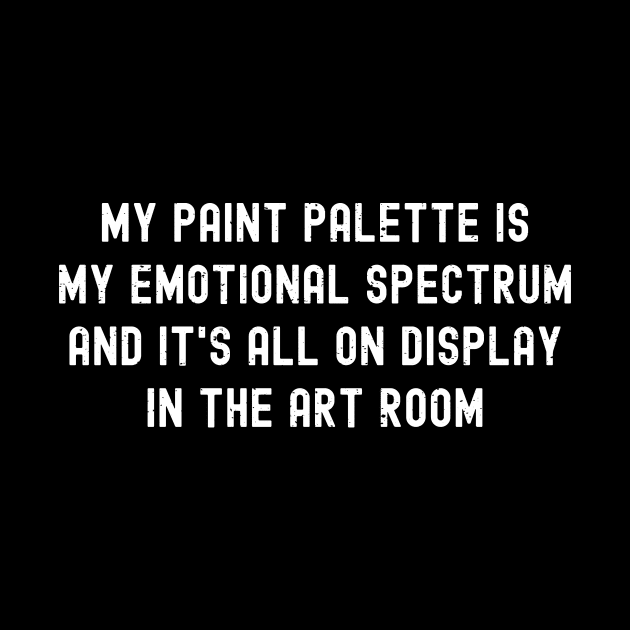 My paint palette is my emotional spectrum by trendynoize