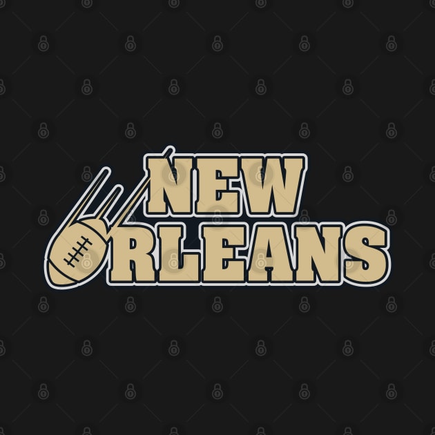 New Orleans Football Team Color by Toogoo