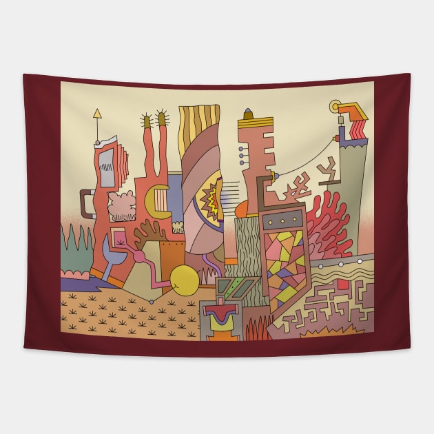 Figchisel Monument Tapestry by RoseOfCorn