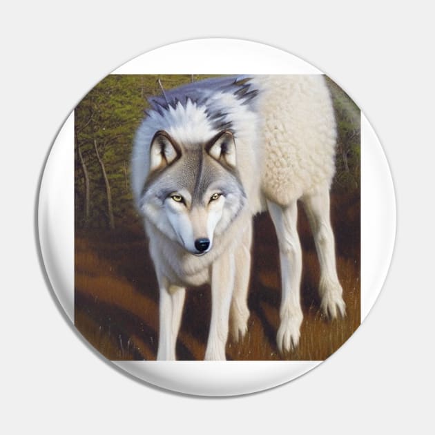 Wolf in Sheep's Clothing Pin by TrapperWeasel