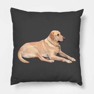 Yellow Labrador Pillow