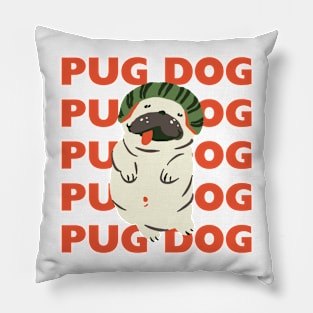 Cute Pug Dog Pillow