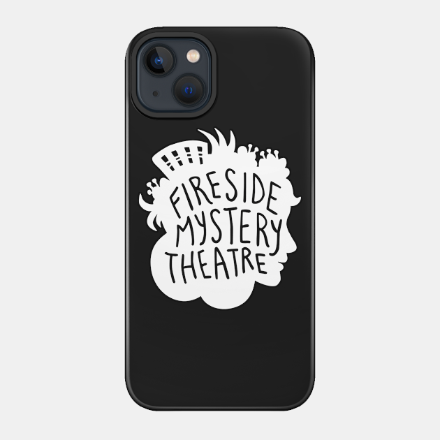 Large White FMT Logo - Firesidemystery - Phone Case