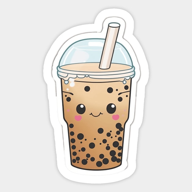 Drinking bubble Tea