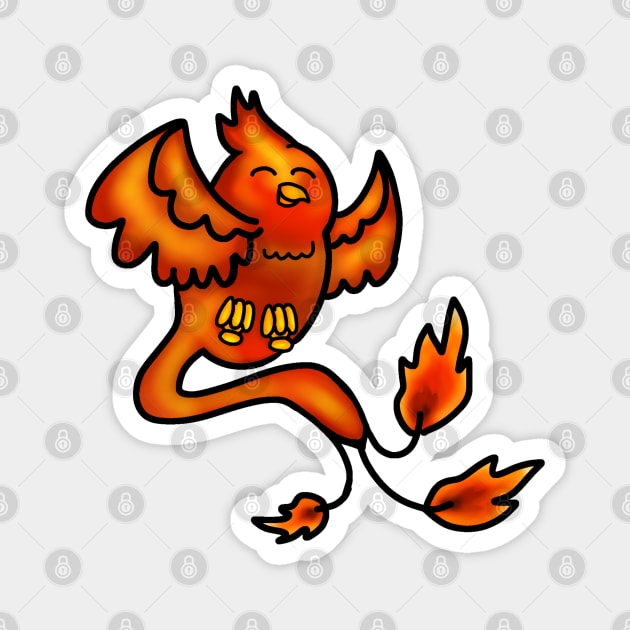 Chibi Phoenix 2 Magnet by Aeriskate