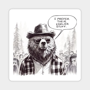 Hipster Bear Magnet